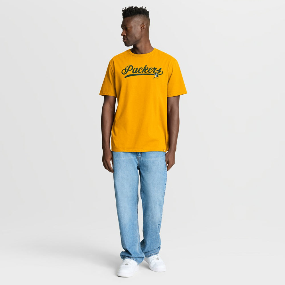 Green Bay Packers Fluid Motion Legacy T-Shirt - Gold on sale