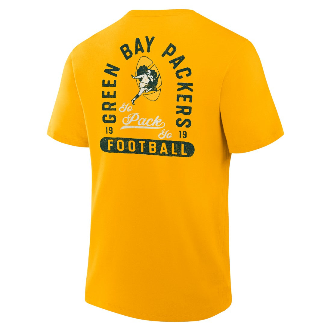 Green Bay Packers Fluid Motion Legacy T-Shirt - Gold on sale