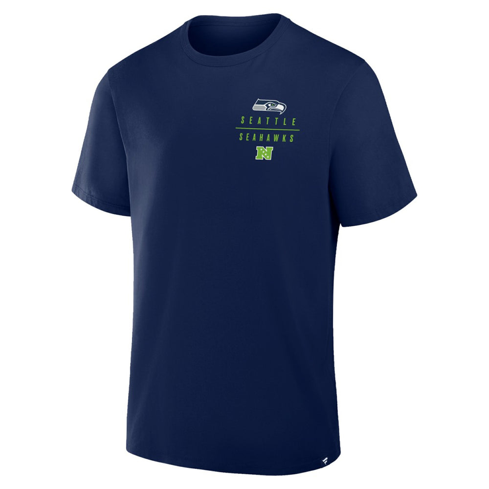 Seattle Seahawks Passing Pocket Legacy T-Shirt - College Navy for sale