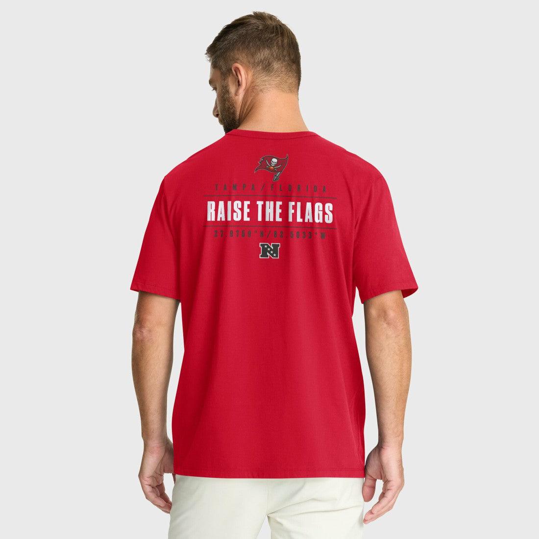 Tampa Bay Buccaneers Passing Pocket Legacy T-Shirt - Red on sale