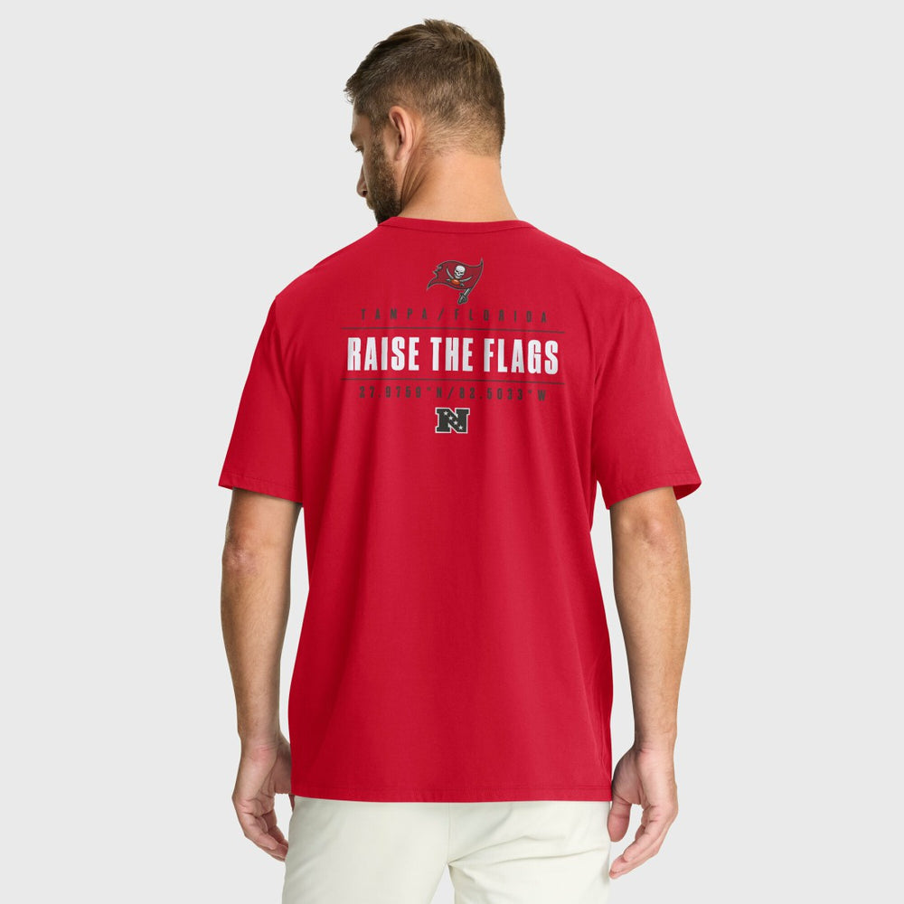 Tampa Bay Buccaneers Passing Pocket Legacy T-Shirt - Red on sale