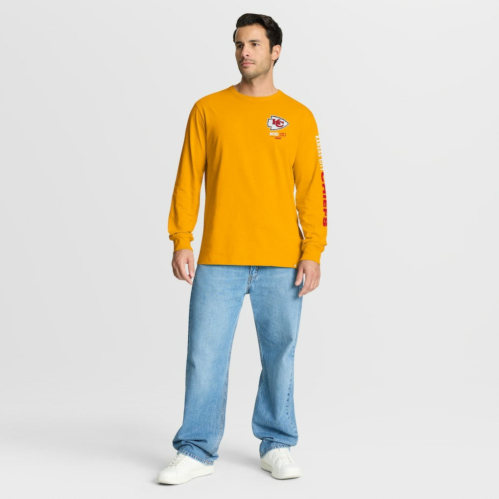 Kansas City Chiefs Clock Management Legacy Long Sleeve T-Shirt - Gold for sale