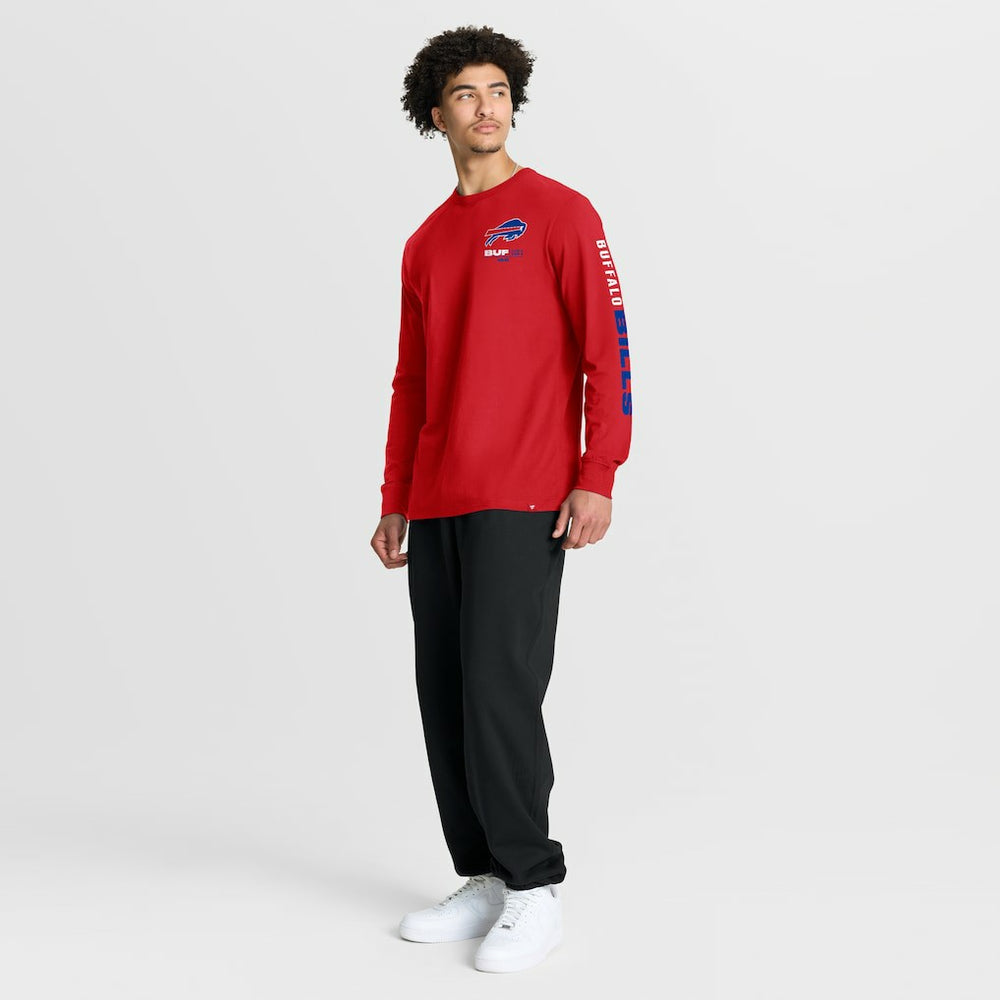 Buffalo Bills Clock Management Legacy Long Sleeve T-Shirt - Red cheap