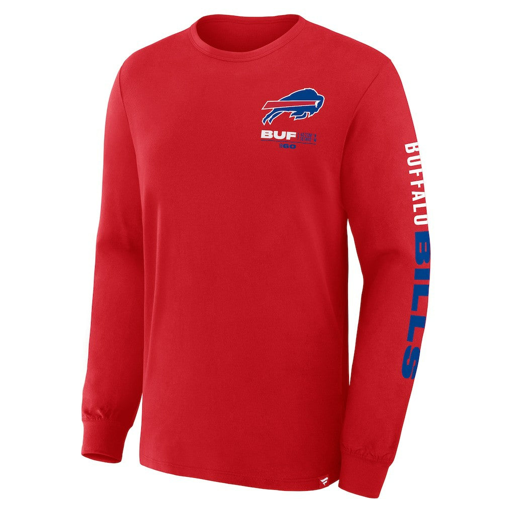 Buffalo Bills Clock Management Legacy Long Sleeve T-Shirt - Red cheap