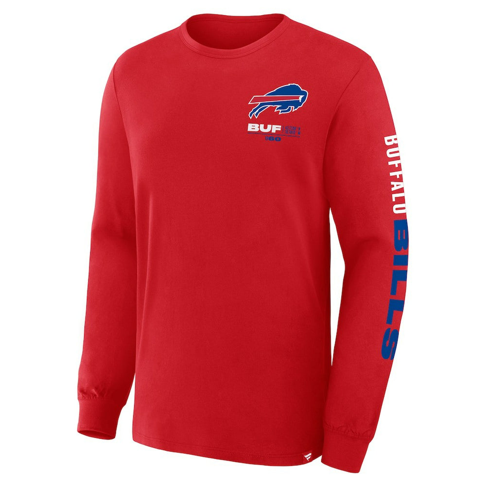 Buffalo Bills Clock Management Legacy Long Sleeve T-Shirt - Red cheap