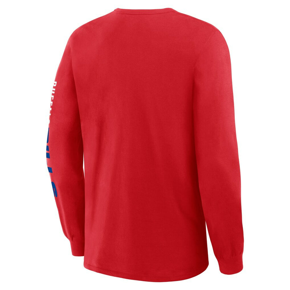 Buffalo Bills Clock Management Legacy Long Sleeve T-Shirt - Red cheap