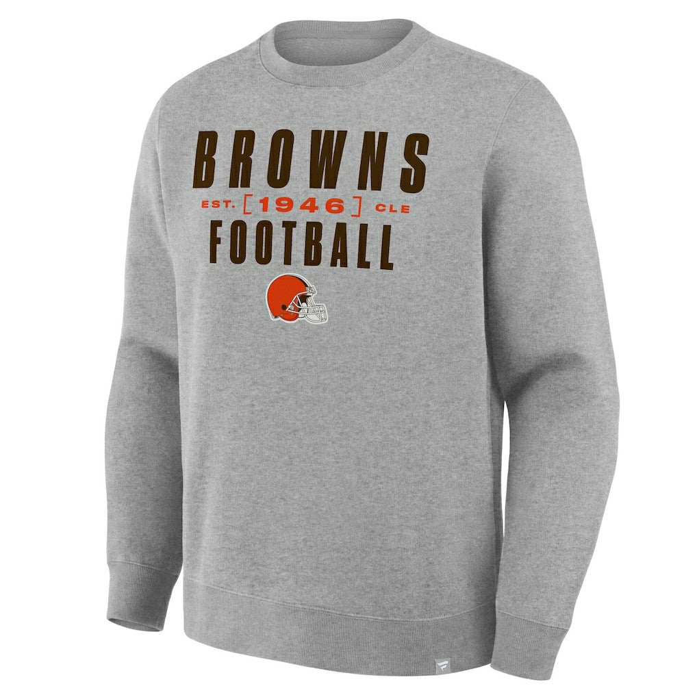 Cleveland Browns Powerful Throw Legacy Pullover Sweatshirt - Heather Gray cheap