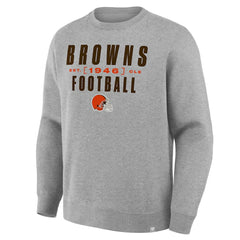 Cleveland Browns Powerful Throw Legacy Pullover Sweatshirt - Heather Gray cheap