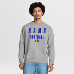 Los Angeles Rams Powerful Throw Legacy Pullover Sweatshirt - Heather Gray cheap
