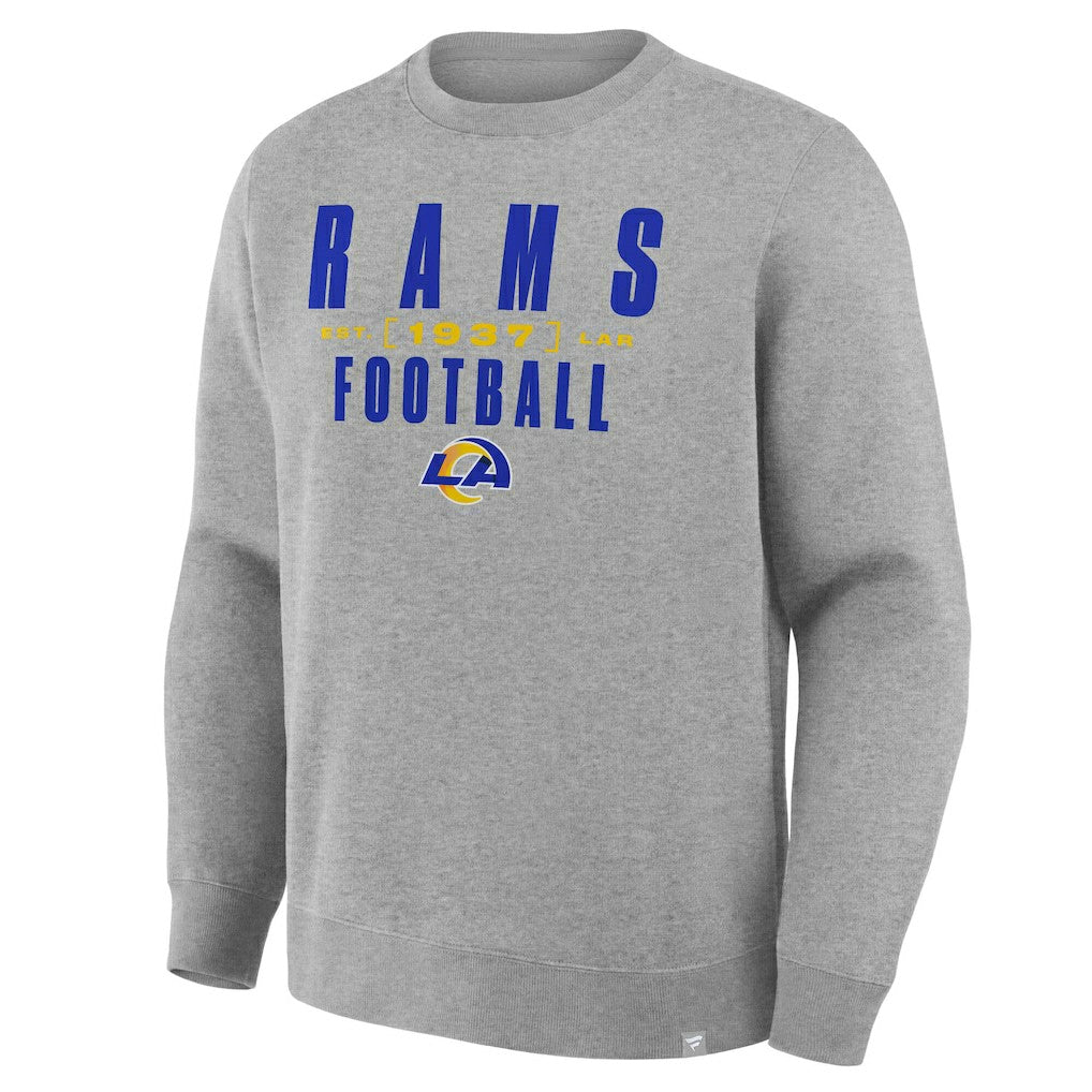 Los Angeles Rams Powerful Throw Legacy Pullover Sweatshirt - Heather Gray cheap