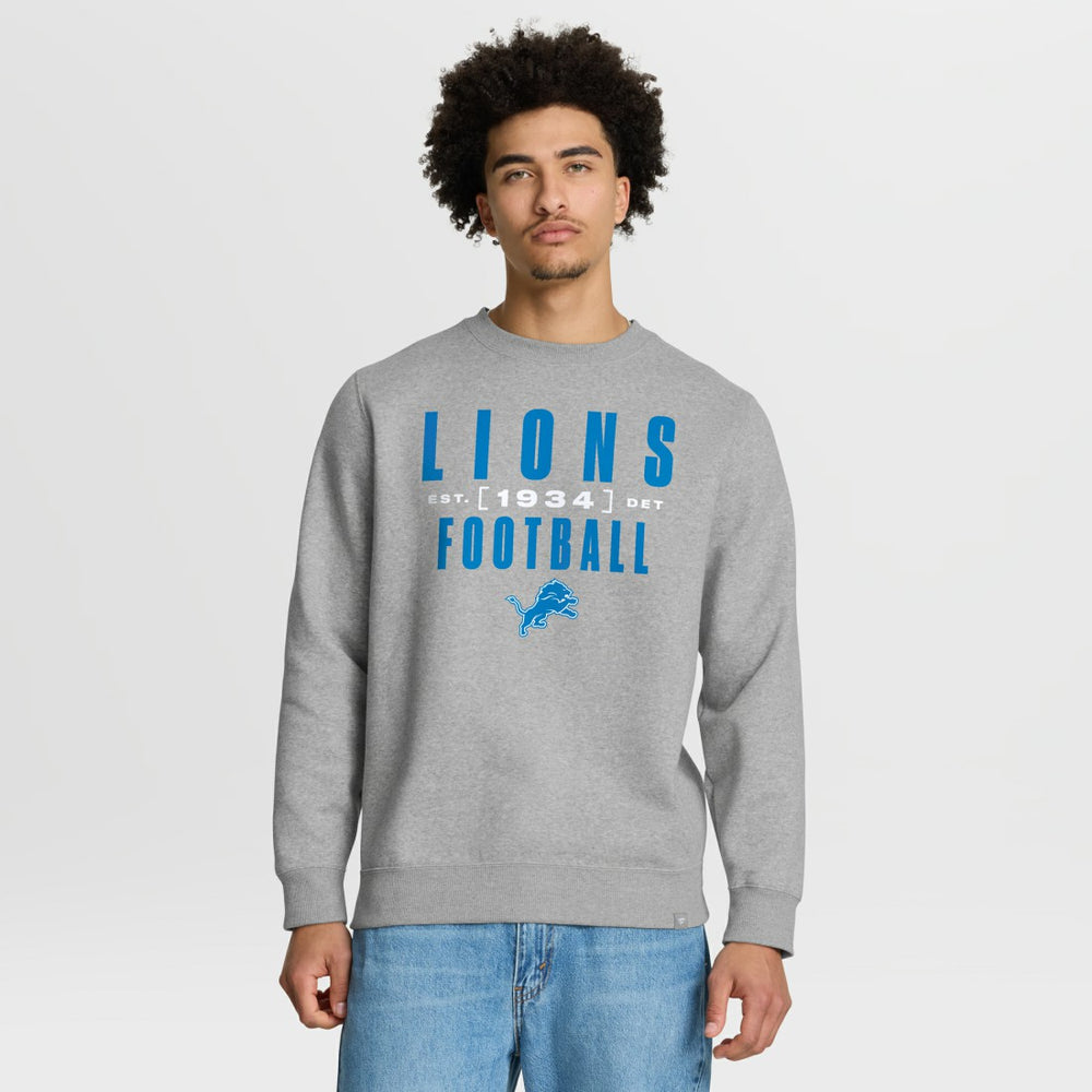 Detroit Lions Powerful Throw Legacy Pullover Sweatshirt - Heather Gray on sale