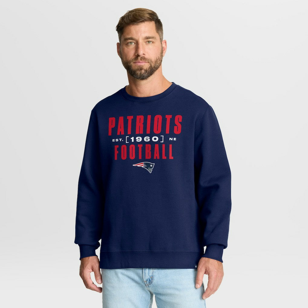 New England Patriots Powerful Throw Legacy Pullover Sweatshirt - Navy online