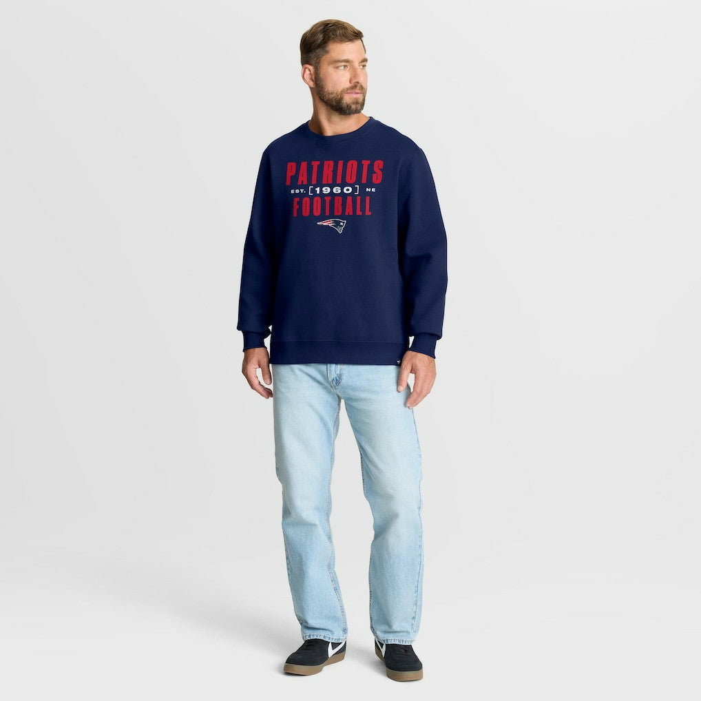 New England Patriots Powerful Throw Legacy Pullover Sweatshirt - Navy online