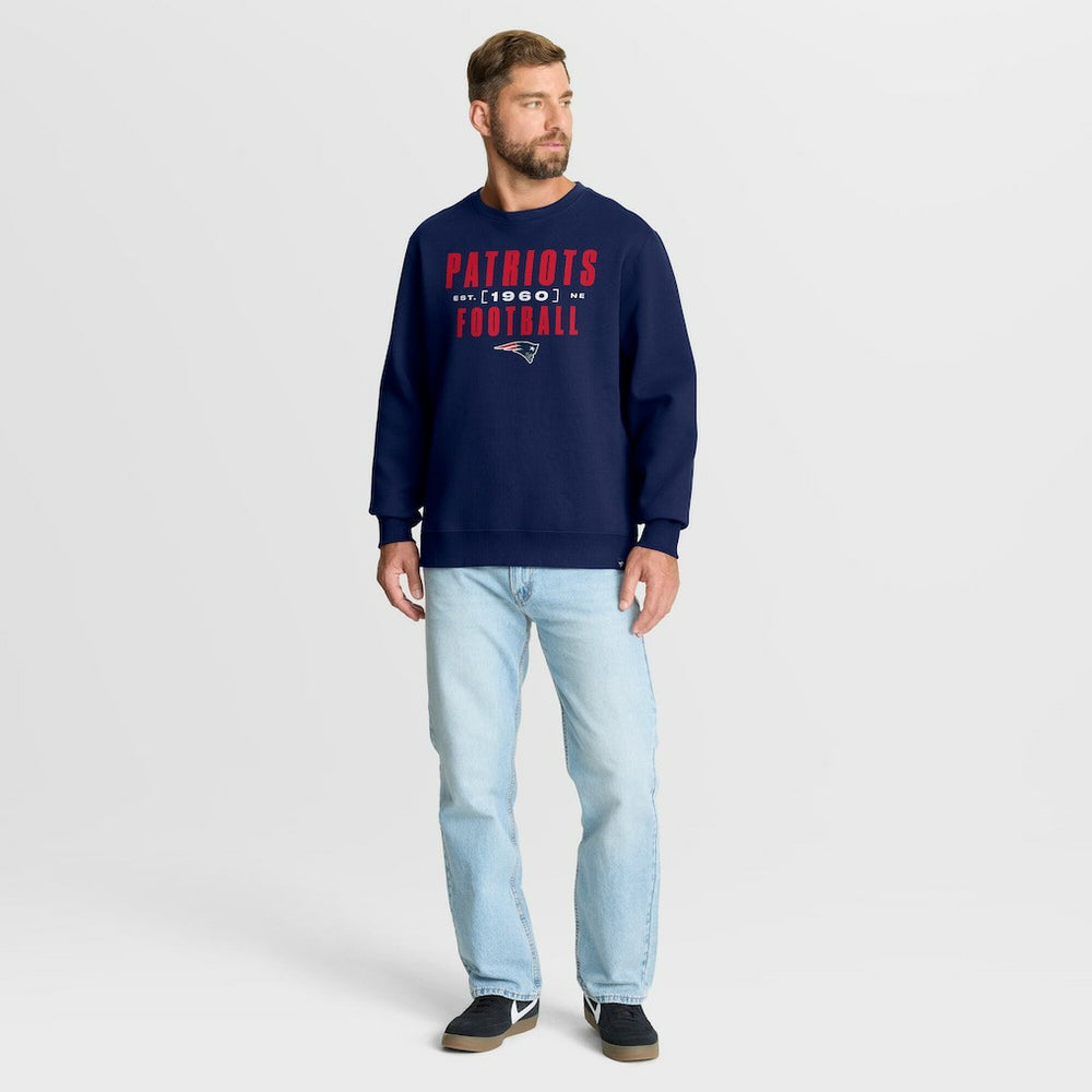 New England Patriots Powerful Throw Legacy Pullover Sweatshirt - Navy online