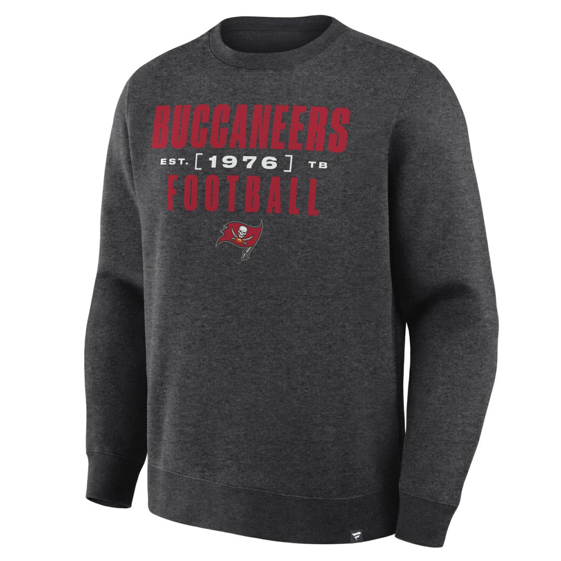 Tampa Bay Buccaneers Powerful Throw Legacy Pullover Sweatshirt - Heather Pewter outlet