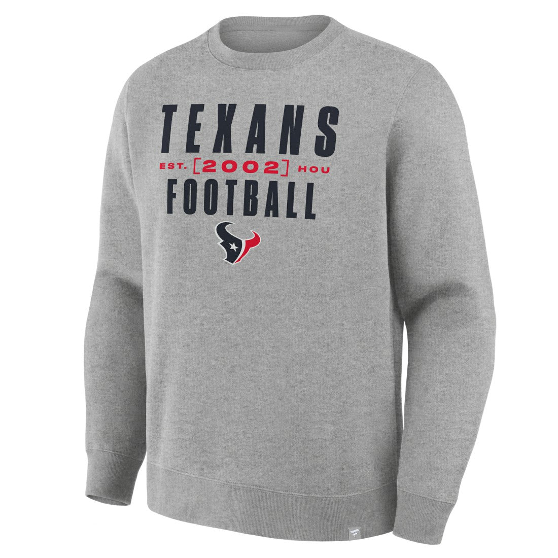 Houston Texans Powerful Throw Legacy Pullover Sweatshirt - Heather Gray discount