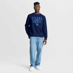 Tennessee Titans Powerful Throw Legacy Pullover Sweatshirt - Navy online