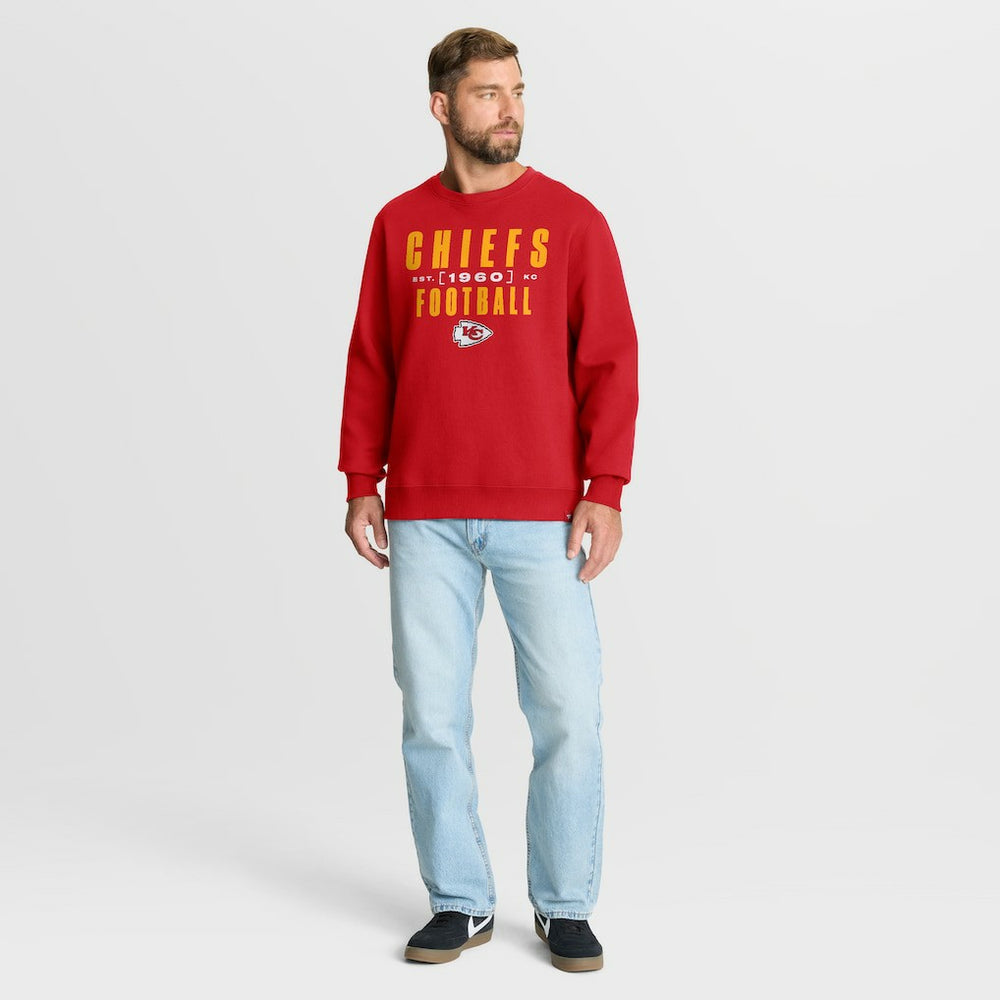 Kansas City Chiefs Powerful Throw Legacy Pullover Sweatshirt - Red on sale