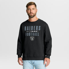 Las Vegas Raiders Powerful Throw Legacy Pullover Sweatshirt - Black sale