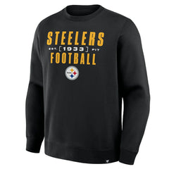 Pittsburgh Steelers Powerful Throw Legacy Pullover Sweatshirt - Black discount