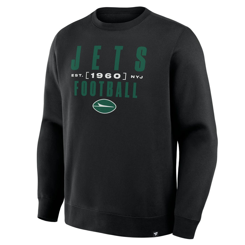 New York Jets Powerful Throw Legacy Pullover Sweatshirt - Black outlet