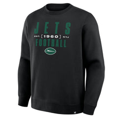 New York Jets Powerful Throw Legacy Pullover Sweatshirt - Black outlet