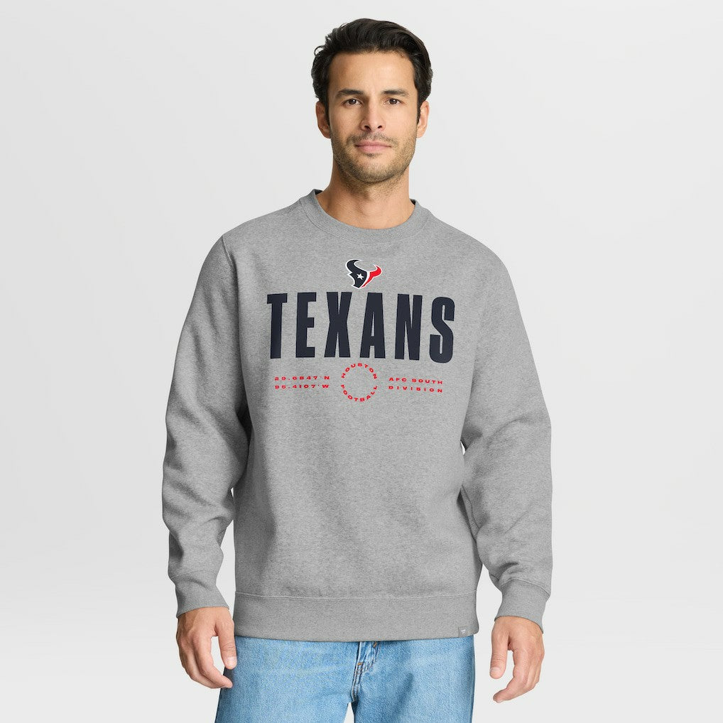 Houston Texans Direct Handoff Legacy Pullover Sweatshirt - Heather Gray online