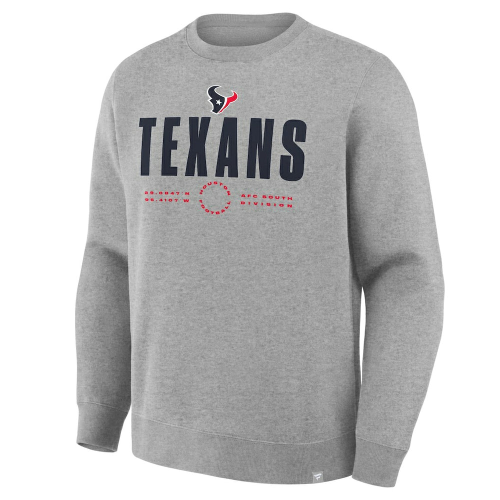 Houston Texans Direct Handoff Legacy Pullover Sweatshirt - Heather Gray online