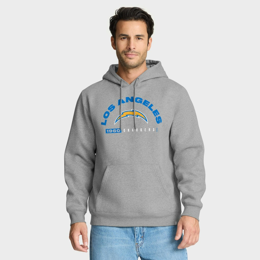 Los Angeles Chargers Delay of Game Legacy Pullover Hoodie - Heather Gray on sale