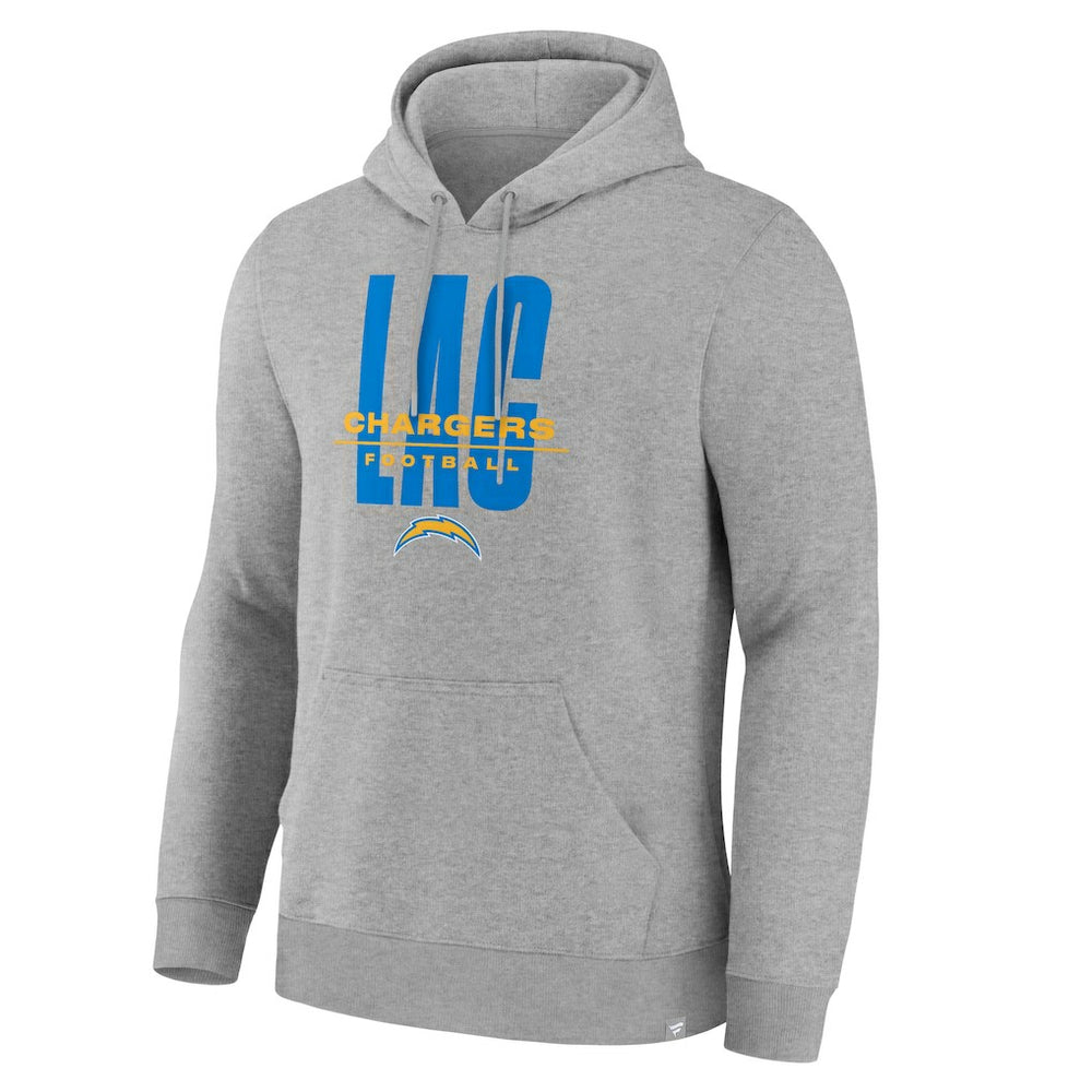 Los Angeles Chargers Right Tackle Legacy Pullover Hoodie - Heather Gray sale