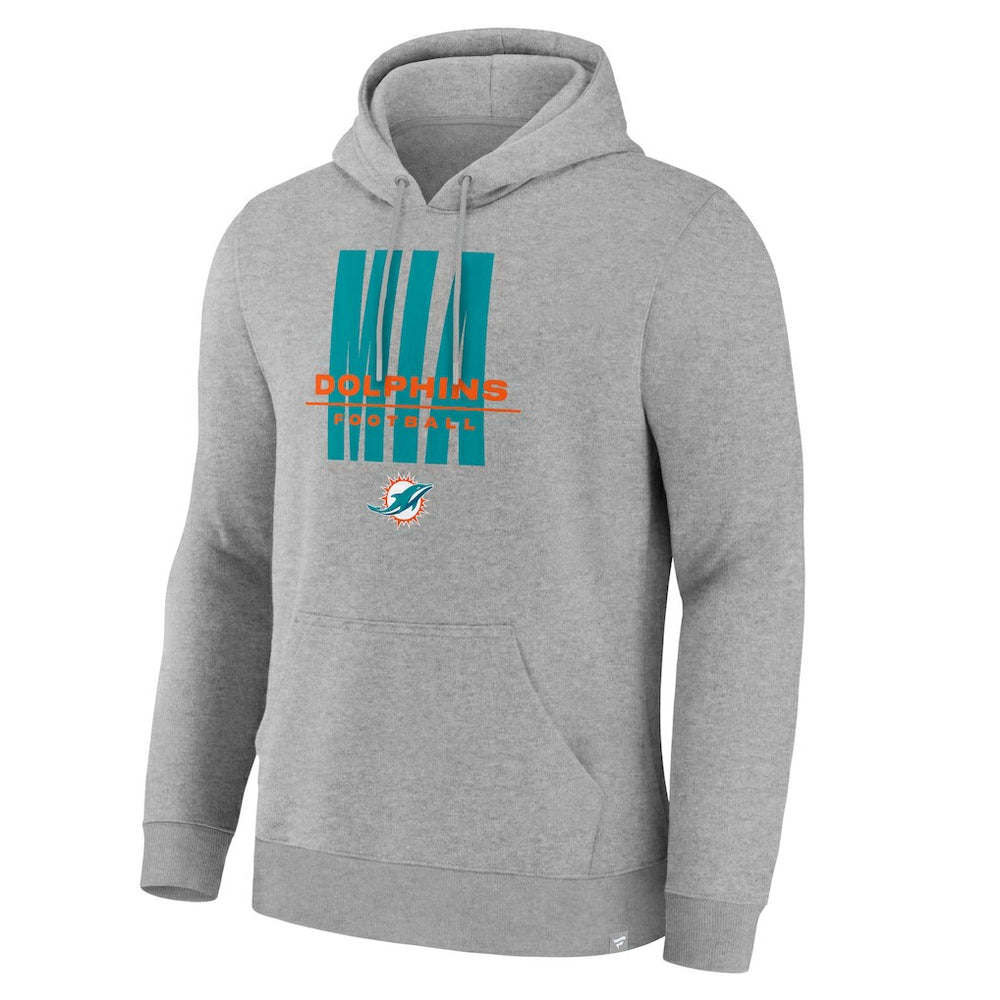 Miami Dolphins Right Tackle Legacy Pullover Hoodie - Heather Gray discount