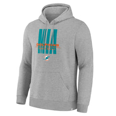 Miami Dolphins Right Tackle Legacy Pullover Hoodie - Heather Gray discount
