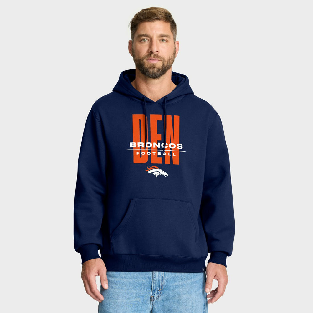 Denver Broncos Right Tackle Legacy Pullover Hoodie - Navy discount