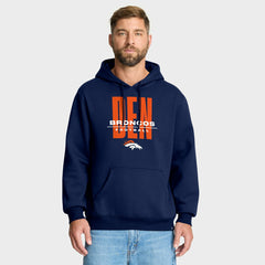 Denver Broncos Right Tackle Legacy Pullover Hoodie - Navy discount