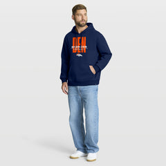 Denver Broncos Right Tackle Legacy Pullover Hoodie - Navy discount