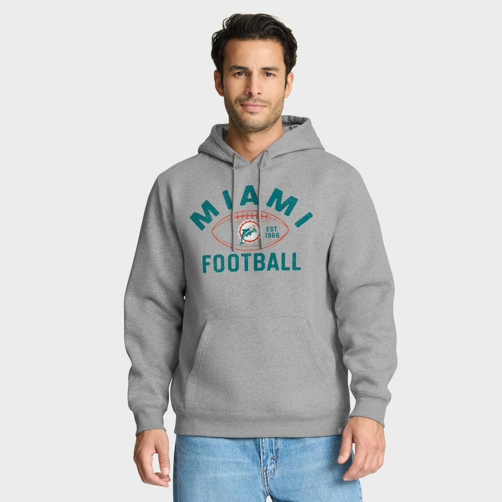 Miami Dolphins Fumblerooski Legacy Pullover Hoodie - Heather Gray cheap