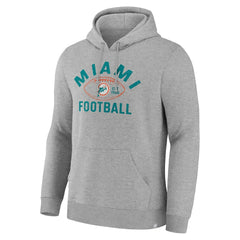 Miami Dolphins Fumblerooski Legacy Pullover Hoodie - Heather Gray cheap