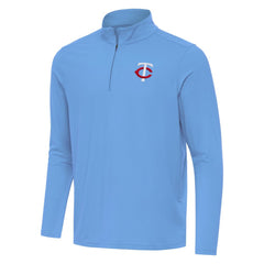 Minnesota Twins Antigua Intent Quarter-Zip Top - Powder Blue