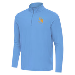 San Diego Padres Antigua Intent Quarter-Zip Top - Powder Blue
