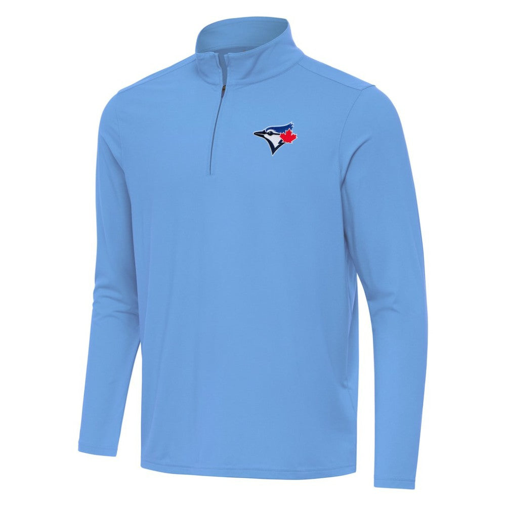Toronto Blue Jays Antigua Intent Quarter-Zip Top - Powder Blue