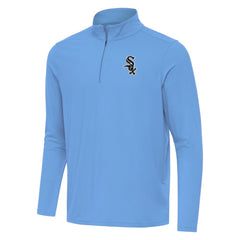 Chicago White Sox Antigua Intent Quarter-Zip Top - Powder Blue