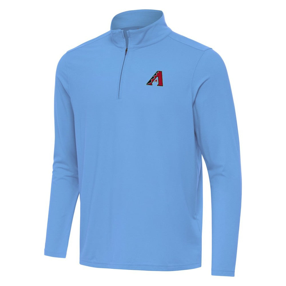 Arizona Diamondbacks Antigua Intent Quarter-Zip Top - Powder Blue