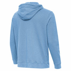 Miami Marlins Antigua Cloud Pullover Hoodie - Heather Powder Blue
