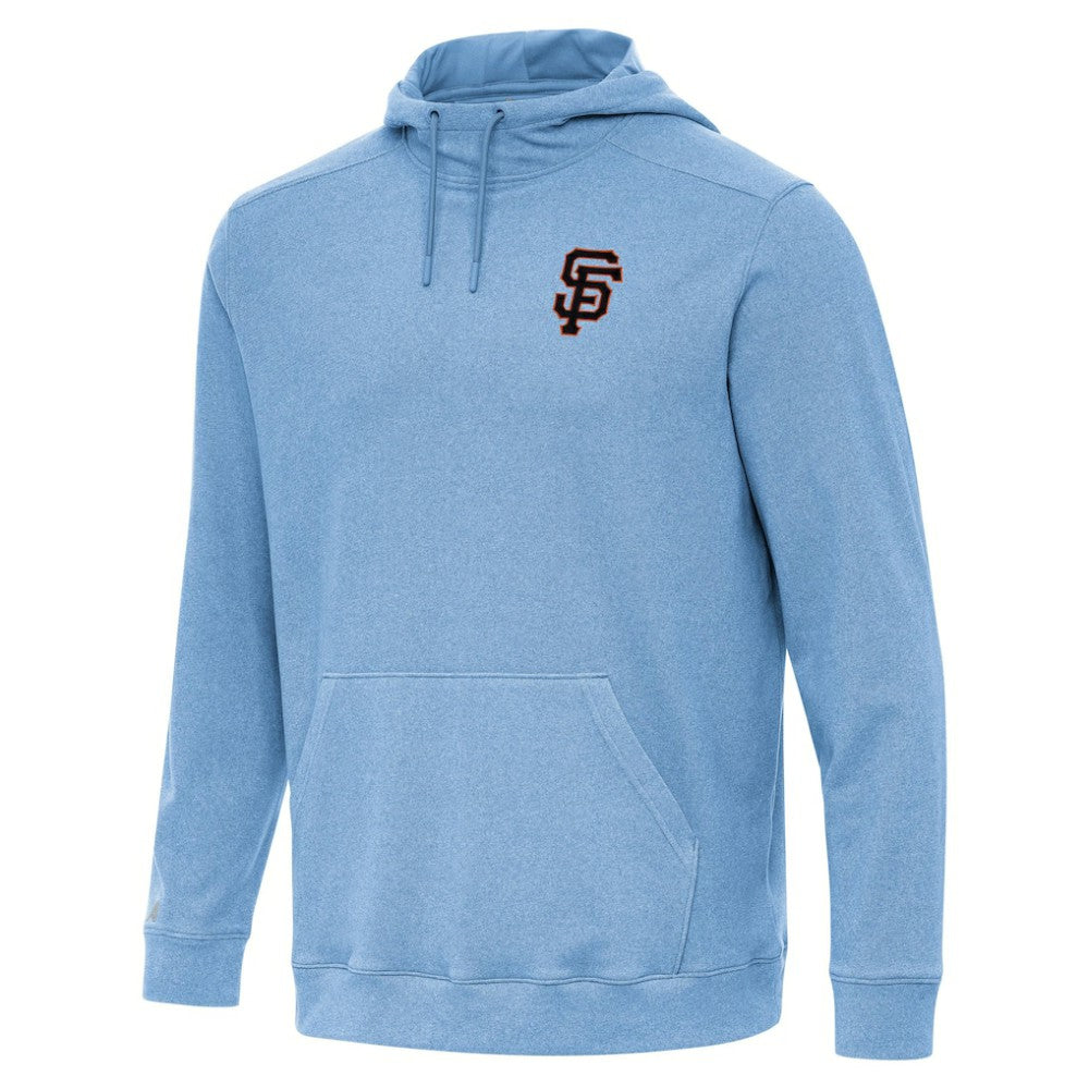 San Francisco Giants Antigua Cloud Pullover Hoodie - Heather Powder Blue