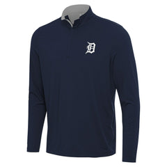 Detroit Tigers Antigua Content Quarter-Zip Top - Navy