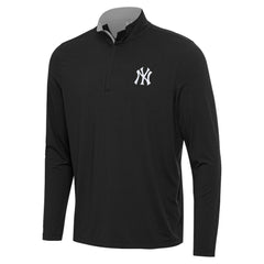 New York Yankees Antigua Content Quarter-Zip Top - Black