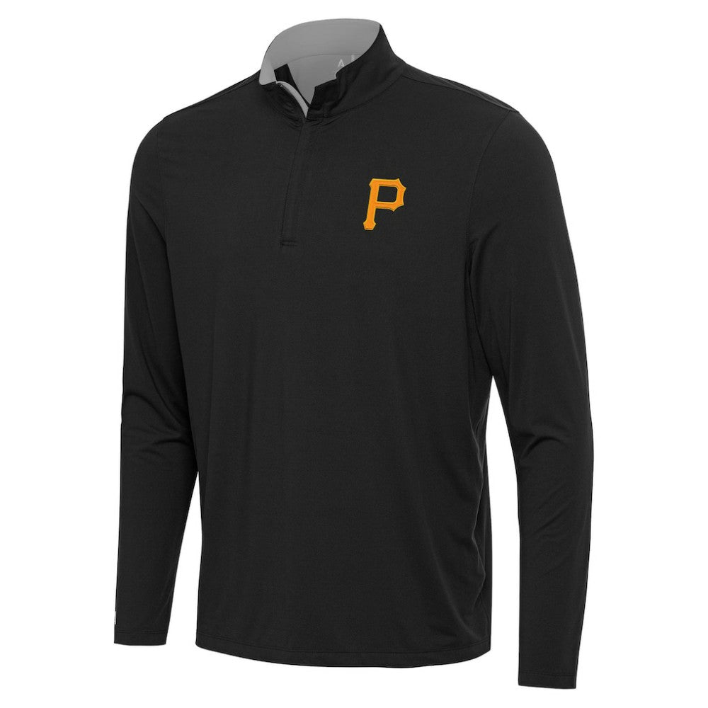 Pittsburgh Pirates Antigua Content Quarter-Zip Top - Black