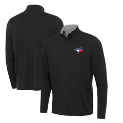Toronto Blue Jays Antigua Content Quarter-Zip Top - Black