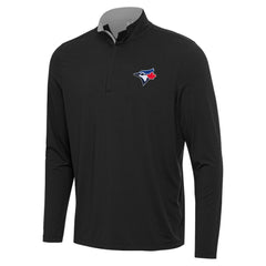 Toronto Blue Jays Antigua Content Quarter-Zip Top - Black