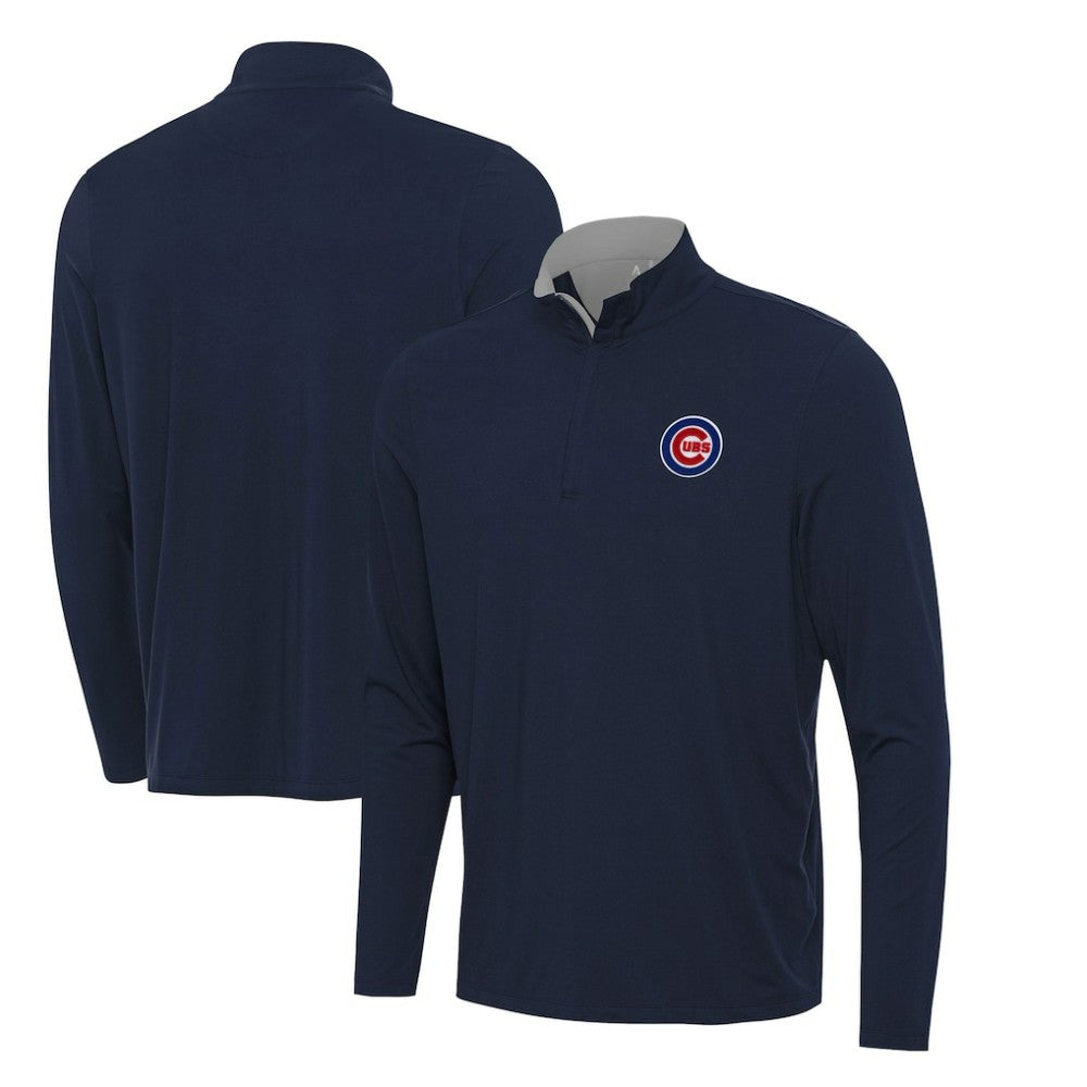 Chicago Cubs Antigua Content Quarter-Zip Top - Navy
